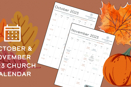 October + November 2023 Church Calendar