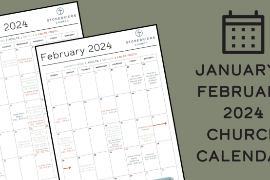 January + February 2024 Church Calendar