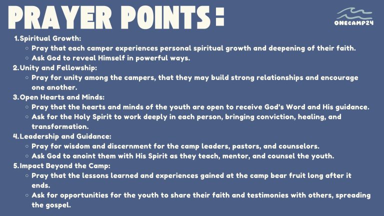 Read more about the article OneCamp Prayer Points
