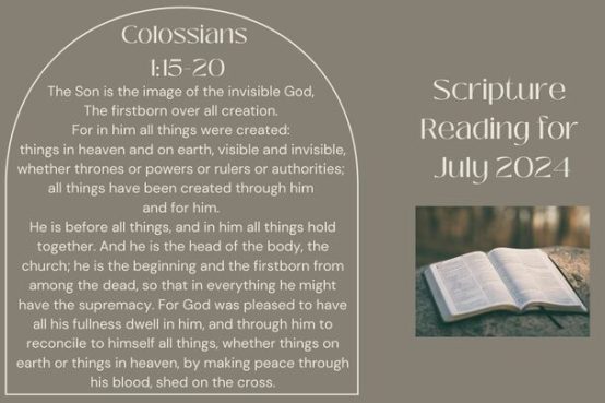 July 2024 Scripture Memory