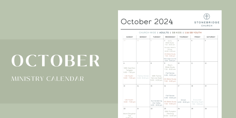 Read more about the article October 2024 Event Calendar