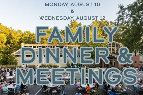 Family Dinners & Meetings